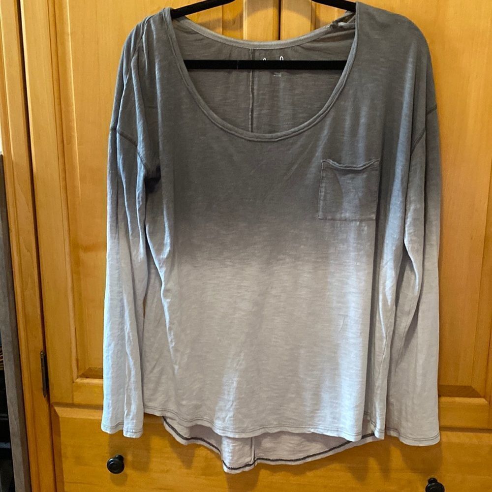 Chip & pepper ombré lightweight top